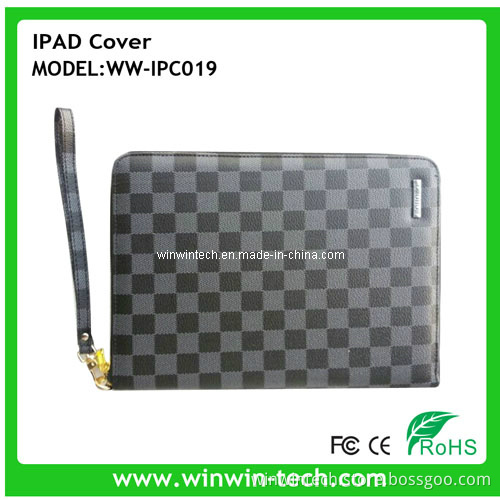 Square Pattern Zipper Cover with String for iPad 5